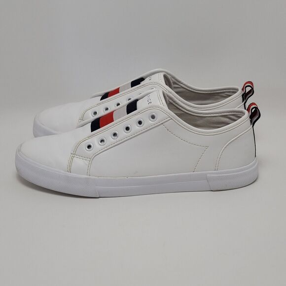 Tommy Hilfiger TWLETTY Womens White Slip On Low Top No Lace Up Sneaker Size 8.5M - Picture 8 of 13
